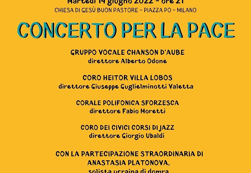Concerto per la pace Coro Civici Jazz